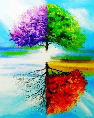 Seasons Tree Of Life diamond painting