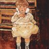 Seated Child Egon Schiele diamond painting