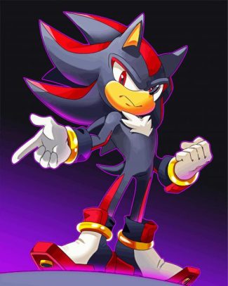 Shadow Sonic diamond painting