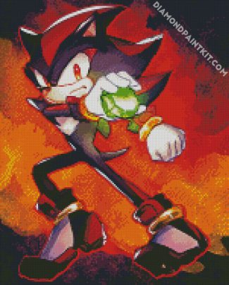 Shadow The Hedgehog Art diamond painting