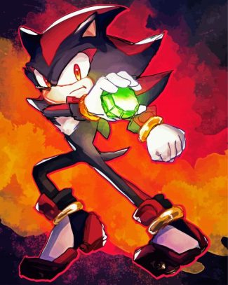 Shadow The Hedgehog Art diamond painting