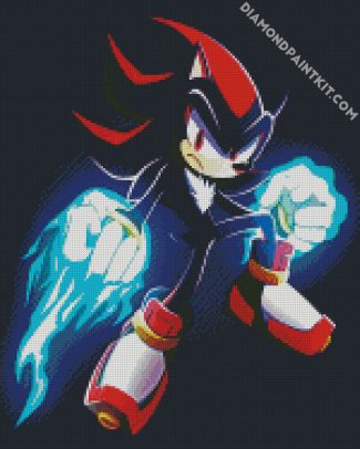 Shadow The Hedgehog diamond painting