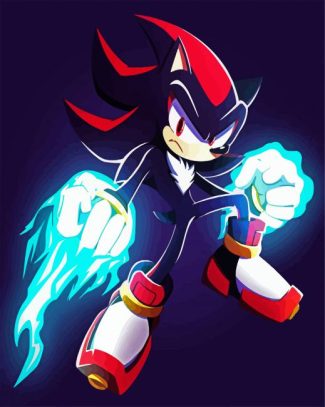 Shadow The Hedgehog diamond painting