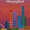 Shanghai City Poster diamond painting