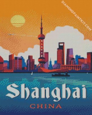 Shanghai Poster diamond painting