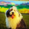 Sheepdog diamond painting