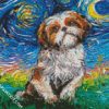 Shih Tzu Stary Night diamond painting