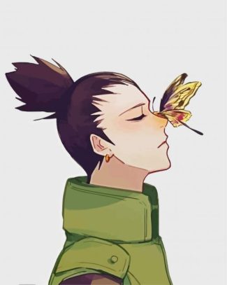 Shikamaru And Butterfly diamond painting