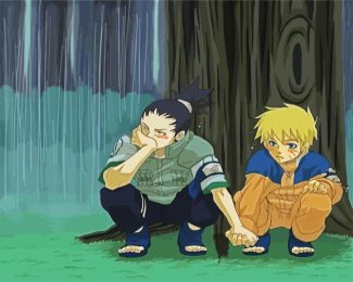 Shikamaru And Little Naruto diamond painting