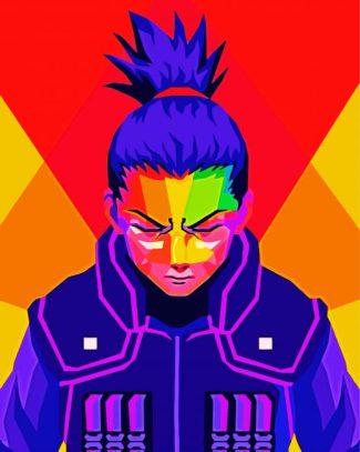 Shikamaru Pop Art diamond painting