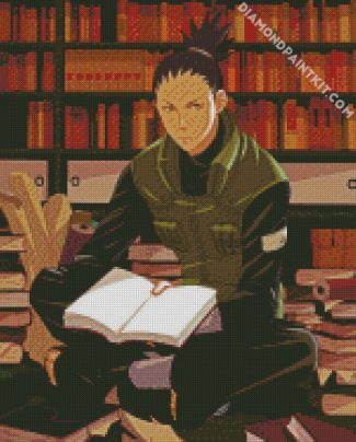 Shikamaru Reading Book diamond painting