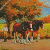 Shire Horses diamond painting