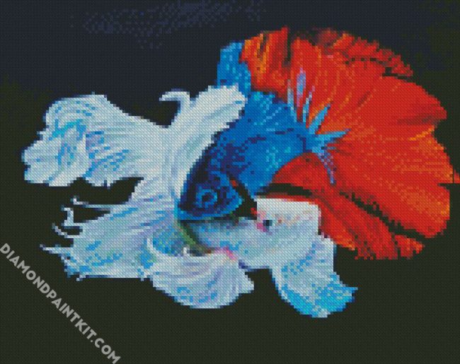 Siamese Fighter Fish diamond painting