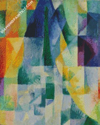 Simultaneous Windows Robert Delaunay diamond painting