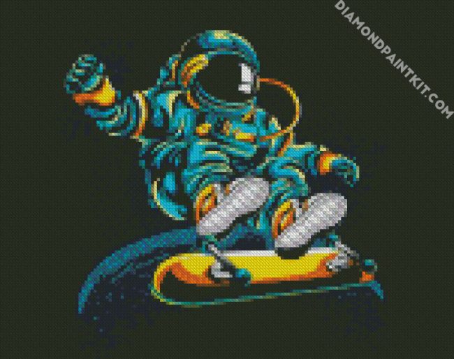 Skater Astronaut diamond painting