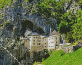 Slovenia Predjama Castle diamond painting