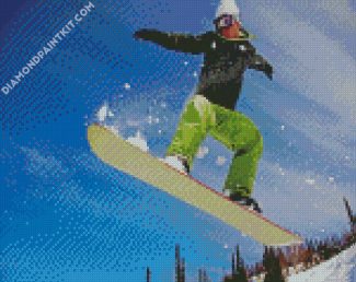 Snowboarder Man diamond painting