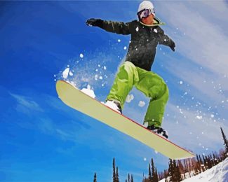 Snowboarder Man diamond painting