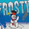 Snowman Frosty diamond painting