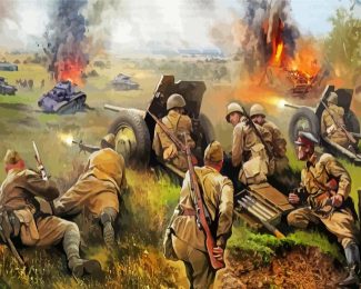 Soldiers In War diamond painting