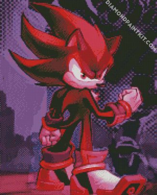 Sonic Shadow The Hedgehog Art diamond painting