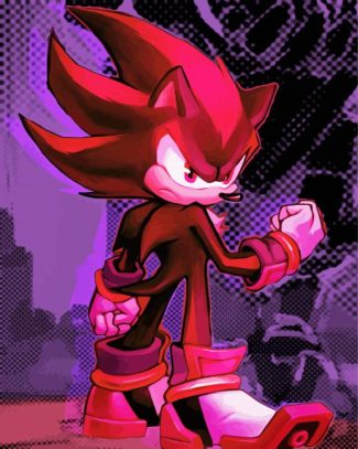 Sonic Shadow The Hedgehog Art diamond painting