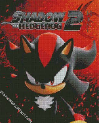 Sonic Shadow diamond painting