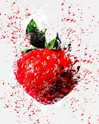 Splash Strawberry diamond painting