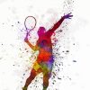 Splatter Tennis Player diamond painting