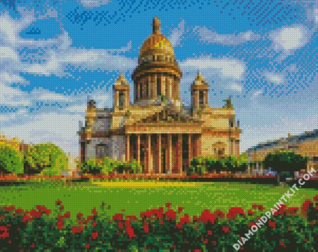 St Petersburg St Basils Cathedral diamond painting