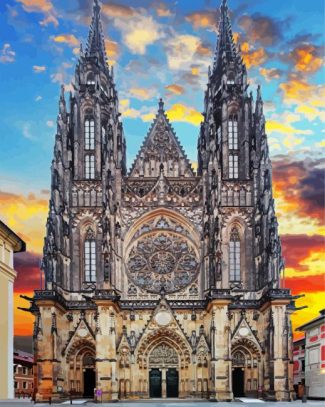 St Vitus Cathedral czech diamond painting