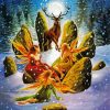 Stag And Elves diamond painting