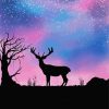 Stag Silhouette diamond painting