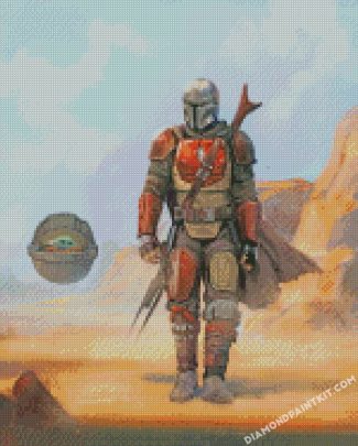 Star Wars The Mandalorian Art diamond paintings