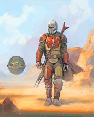 Star Wars The Mandalorian Art diamond painting