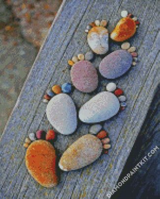 Stone Footprint diamond painting