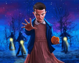 Stranger Things Eleven diamond painting