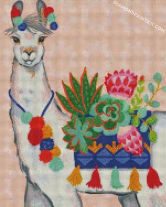 Stylish Alpaca diamond paintings