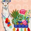 Stylish Alpaca diamond painting