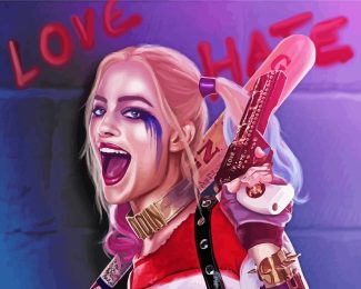 Suicid Squad Harley Quinn diamond painting