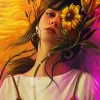 Sunflower Girl Art diamond painting