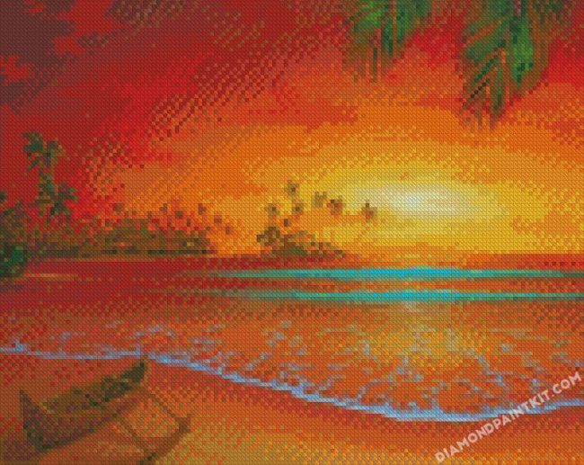 Sunrise Island diamond paintings