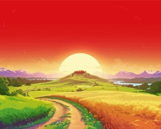 Sunrise Landscape diamond painting