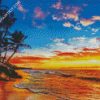 Sunset Beach Paradise diamond painting