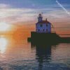 Superior Entry Lighthouse Duluth diamond painting