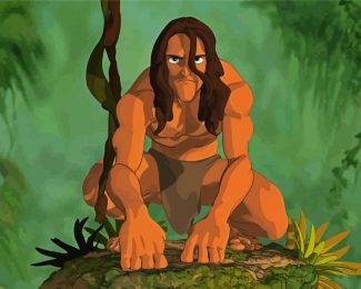 Tarzan In Jungle diamond painting