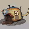 Teapot House diamond painting