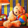 Teddy Bear Cuddling diamond painting