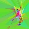 Tennis Player Pop Art diamond painting