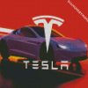 Tesla Car diamond painting